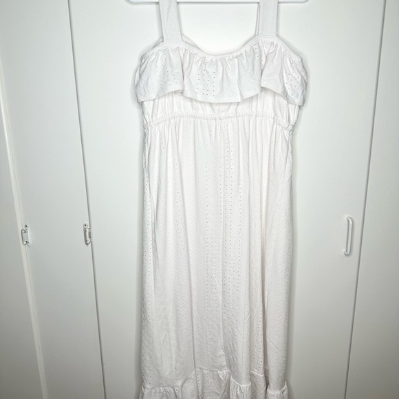 NWT Alyson Parker White Strappy Maxi Dress Size Large - Picture 5 of 8